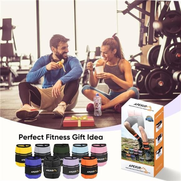 APEXUP 10lbs/Pair Adjustable Ankle Weights for Women and Men, Modularized Leg - Picture 6 of 7